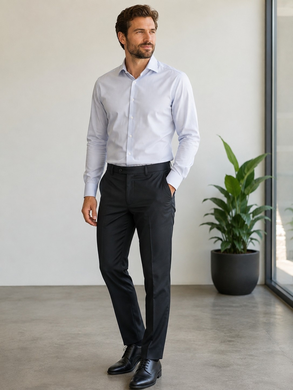 Enrico Bertucci Men’s Black Dress Pants 38x30